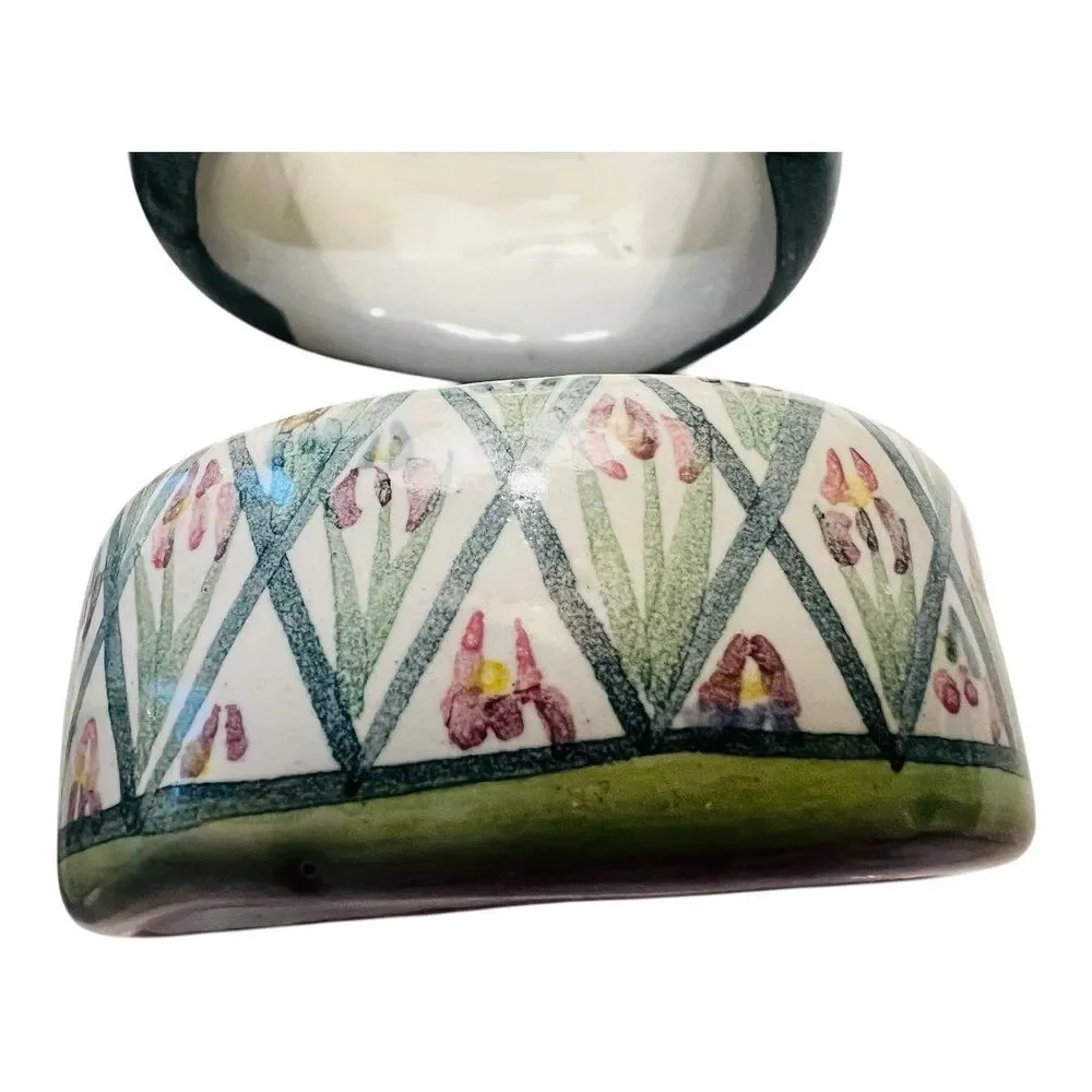 MacKenzie-Childs Vintage Napkin Rings Set 6 Hand Painted Mixed Patterns